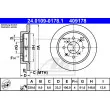 ATE 24.0109-0178.1 - Jeu de 2 disques de frein arrière