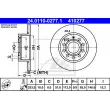 ATE 24.0110-0277.1 - Jeu de 2 disques de frein arrière