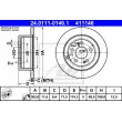 ATE 24.0111-0146.1 - Jeu de 2 disques de frein arrière