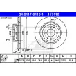 ATE 24.0117-0110.1 - Jeu de 2 disques de frein avant