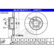 ATE 24.0118-0111.1 - Jeu de 2 disques de frein avant