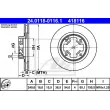 ATE 24.0118-0116.1 - Jeu de 2 disques de frein avant