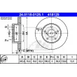 ATE 24.0118-0125.1 - Jeu de 2 disques de frein avant