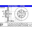 ATE 24.0119-0106.1 - Jeu de 2 disques de frein avant