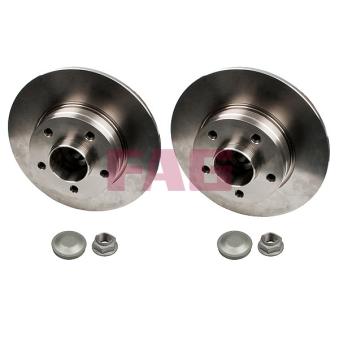 Jeu de 2 disques de frein arrière FAG OEM 8200218779