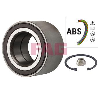 Roulement de roue avant FAG 713 6270 40 pour NISSAN PRIMASTAR 1.8 - 140cv