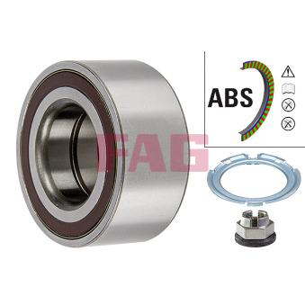 Roulement de roue avant FAG 713 6442 90 pour RENAULT TRAFIC 2.0 DCI 90 - 90cv