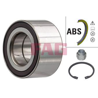 Roulement de roue avant FAG 713 6507 00 pour OPEL CORSA 1.2 - 131cv