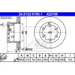 ATE 24.0122-0196.1 - Jeu de 2 disques de frein arrière