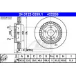 ATE 24.0122-0259.1 - Jeu de 2 disques de frein arrière