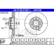 ATE 24.0125-0105.1 - Jeu de 2 disques de frein avant