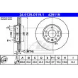 ATE 24.0125-0119.1 - Jeu de 2 disques de frein avant