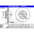 ATE 24.0126-0139.1 - Jeu de 2 disques de frein avant