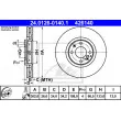 ATE 24.0126-0140.1 - Jeu de 2 disques de frein avant