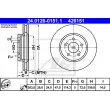 ATE 24.0126-0151.1 - Jeu de 2 disques de frein avant