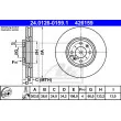 ATE 24.0126-0159.1 - Jeu de 2 disques de frein avant