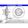 ATE 24.0126-0185.1 - Jeu de 2 disques de frein avant