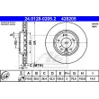ATE 24.0128-0205.2 - Disque de frein avant droit