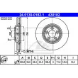 ATE 24.0130-0182.1 - Jeu de 2 disques de frein avant