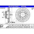Disque de frein avant droit ATE [24.0132-0143.1]