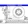 ATE 24.0133-0101.1 - Jeu de 2 disques de frein avant