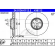 ATE 24.0136-0112.2 - Disque de frein avant droit