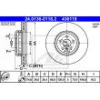 ATE 24.0136-0118.2 - Disque de frein avant droit