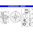 ATE 24.0218-0716.2 - Tambour de frein