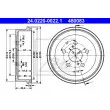 ATE 24.0220-0022.1 - Tambour de frein