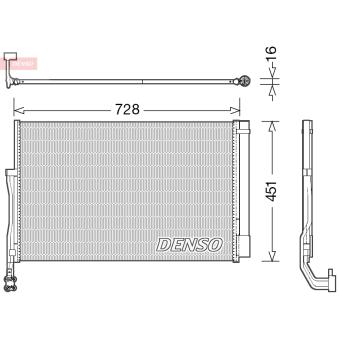 Condenseur, climatisation DENSO DCN02007