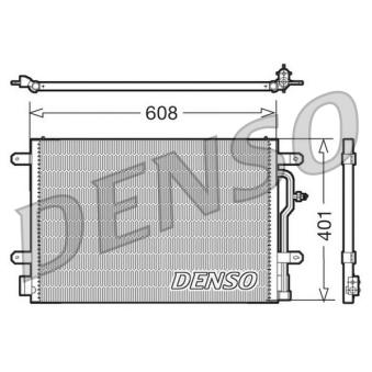 Condenseur, climatisation DENSO DCN02012 pour AUDI A4 2.0 TDI - 136cv