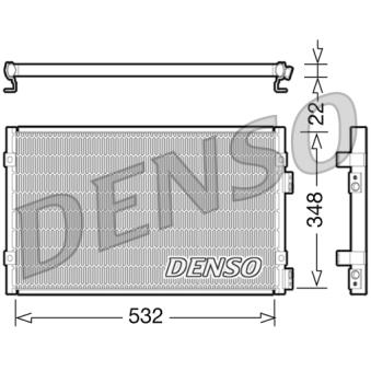 Condenseur, climatisation DENSO OEM 5017405AA