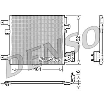Condenseur, climatisation DENSO DCN06014 pour JEEP WRANGLER 2.8 CRD - 200cv