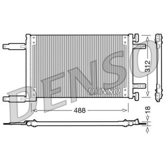 Condenseur, climatisation DENSO DCN09041