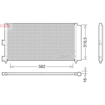 Condenseur, climatisation DENSO DCN09072