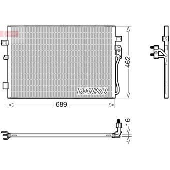 Condenseur, climatisation DENSO DCN09145