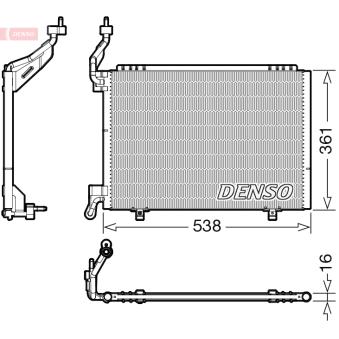 Condenseur, climatisation DENSO OEM 1756413