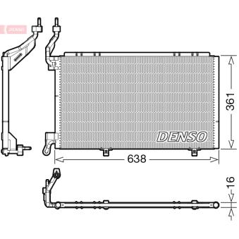 Condenseur, climatisation DENSO DCN10039