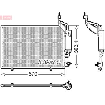 Condenseur, climatisation DENSO DCN10050