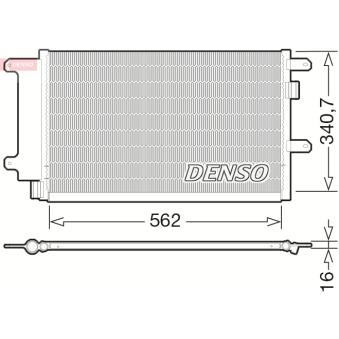 Condenseur, climatisation DENSO DCN12003