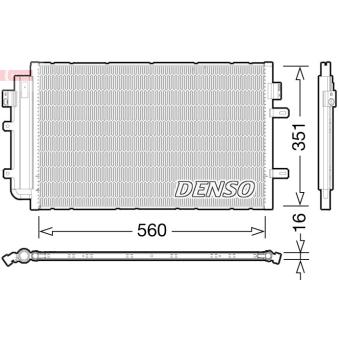 Condenseur, climatisation DENSO DCN12005 pour IVECO DAILY 29L13. 29L13D. 35C13D. 40C13 - 126cv