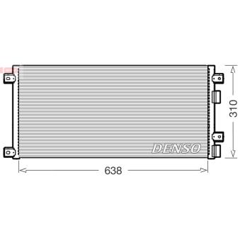 Condenseur, climatisation DENSO OEM 504022601
