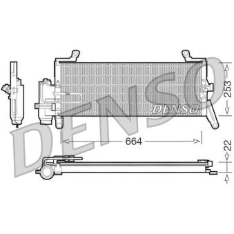 Condenseur, climatisation DENSO [DCN13011]