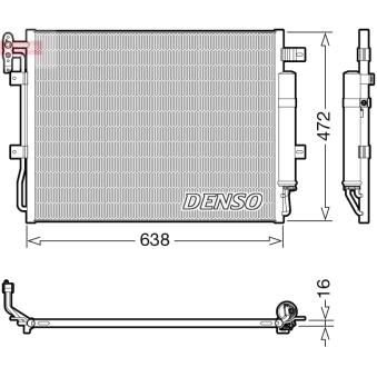 Condenseur, climatisation DENSO DCN14003 pour OPEL INSIGNIA 3.0 TD 4x4 - 245cv