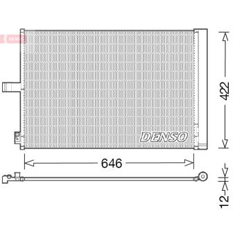 Condenseur, climatisation DENSO DCN17027 pour ALFA ROMEO 90 E 400 - 333ch