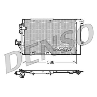 Condenseur, climatisation DENSO OEM 93178959