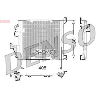 Condenseur, climatisation DENSO DCN20012 pour FORD KUGA 1.7 CDTI - 110cv