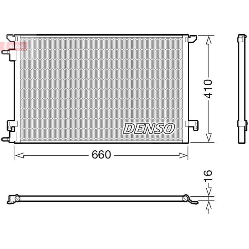 Condenseur, climatisation DENSO DCN20045 - Visuel 1