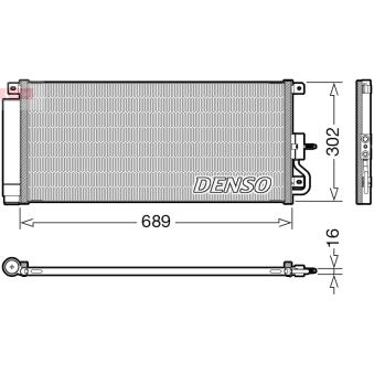 Condenseur, climatisation DENSO OEM 1850336