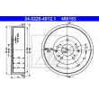 ATE 24.0225-4012.1 - Tambour de frein